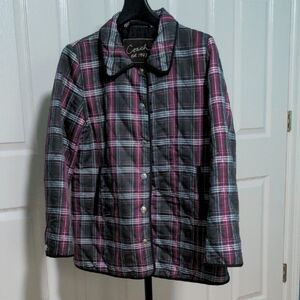Coach Plaid Jacket, Medium, EUC